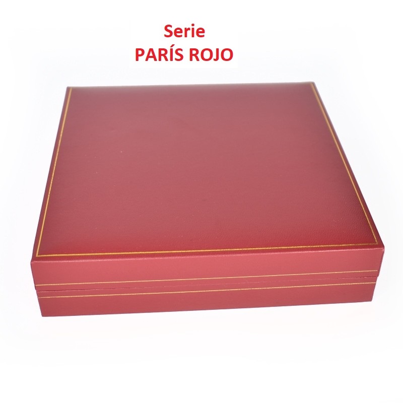 Estuche París medalla cordón 160x160x53 mm.